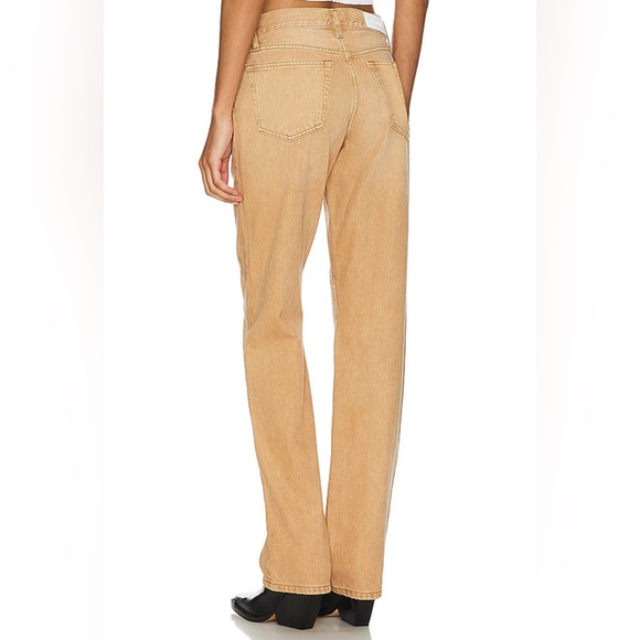 NWT RE/DONE DENIM JEANS ‘EASY STRAIGHT’ IN WESTERN DESERT SAND 25 - Picture 3 of 9